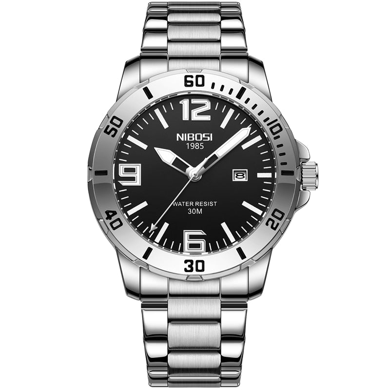 Watch Men Quartz Stainless Steel 2589 Nibosi