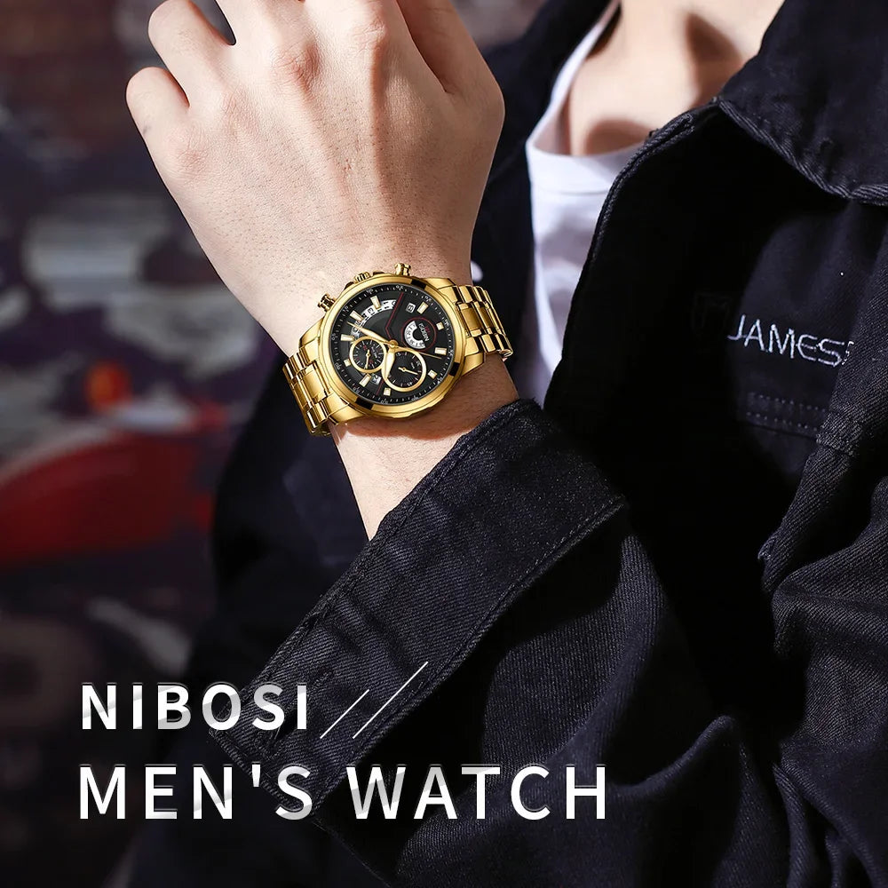 Waterproof & Quartz Watch 2576 Nibosi