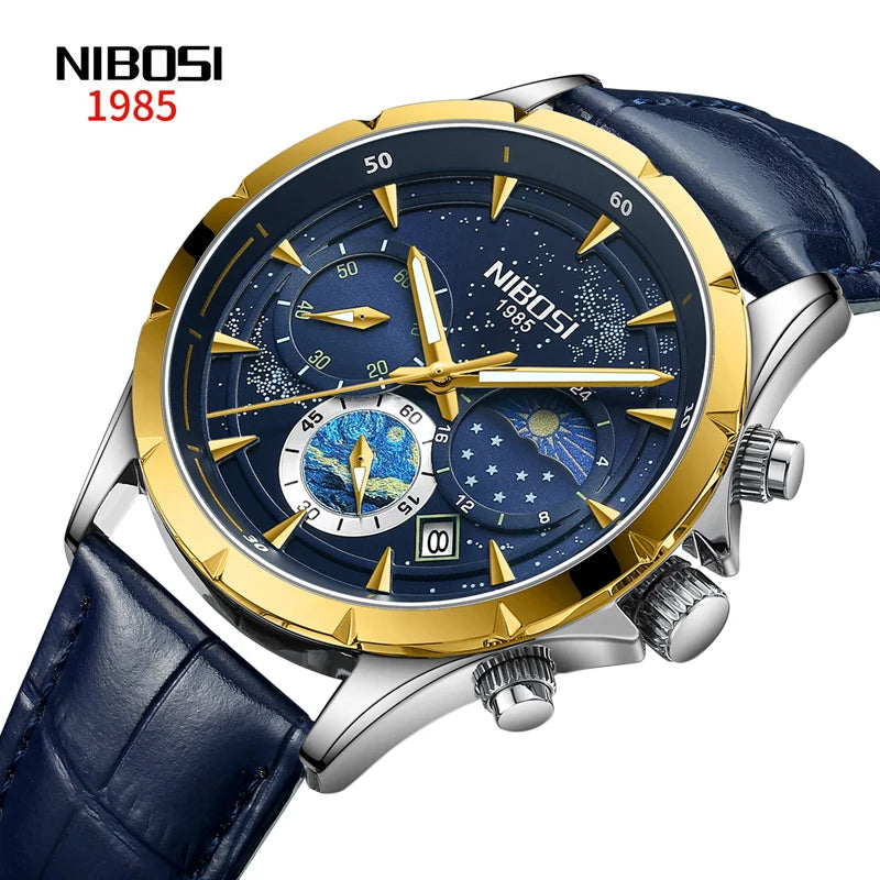 Men s Watches Collection Nibosi Watches Official Store