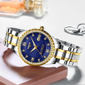 Couple Watches Lover Quartz Waterproof Luxury 2357 Nibosi