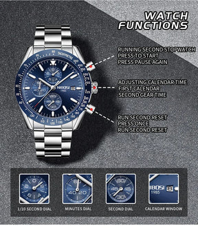 Multifunctional & Quartz Watch 2615 Nibosi